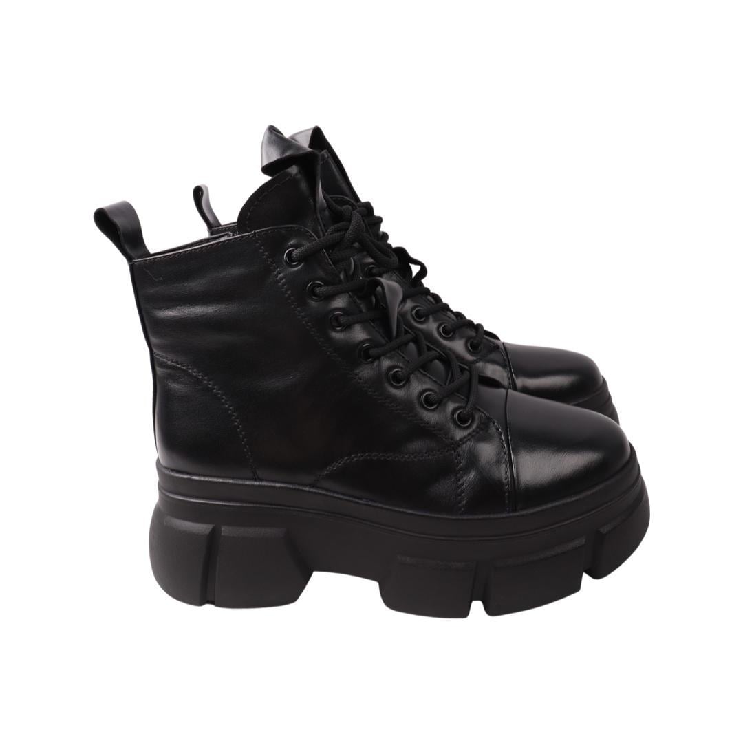 Ботинки женские Mossanee Farall натуральная кожа р. 37 Черный (4-22ZHC)