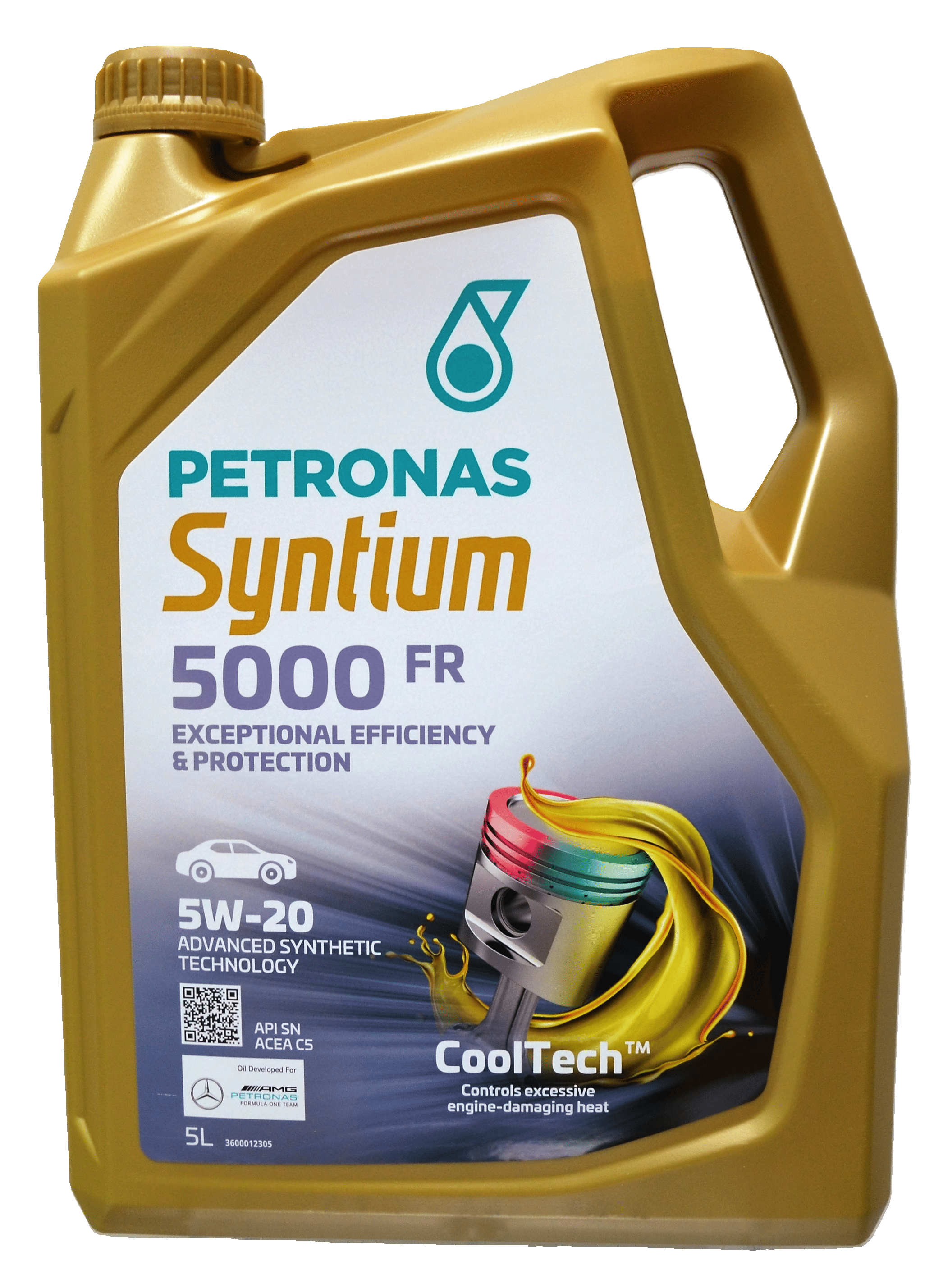 Моторна олива PETRONAS LUBRICANTS Syntium 5000 FR 5W-20 5 л (2443755961) - фото 2