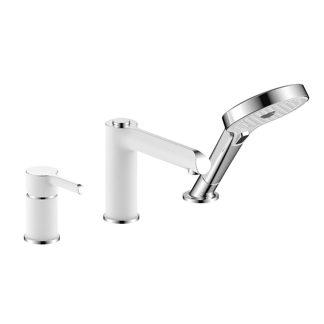 Смеситель для ванны на борт Gappo G1103-8 Белый/Хром (1755622366)