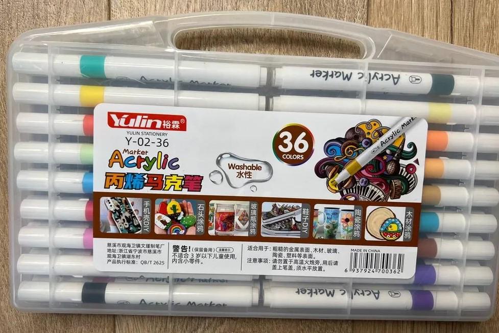 Набор маркеров на акриловой основе в кейсе 36 шт. (2104618368) - фото 2