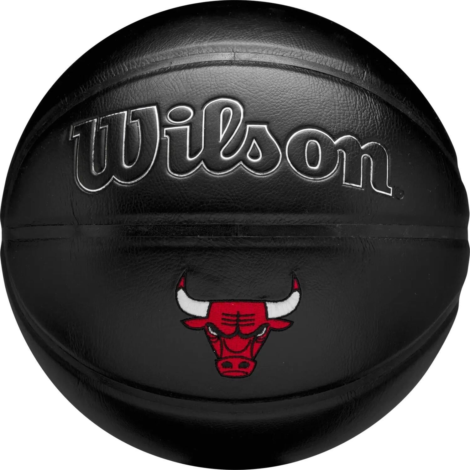 Баскетбольный мяч Wilson NBA TEAM PREMIERE CHICAGO BULLS р. 7 Черный (WZ4026405XB7)