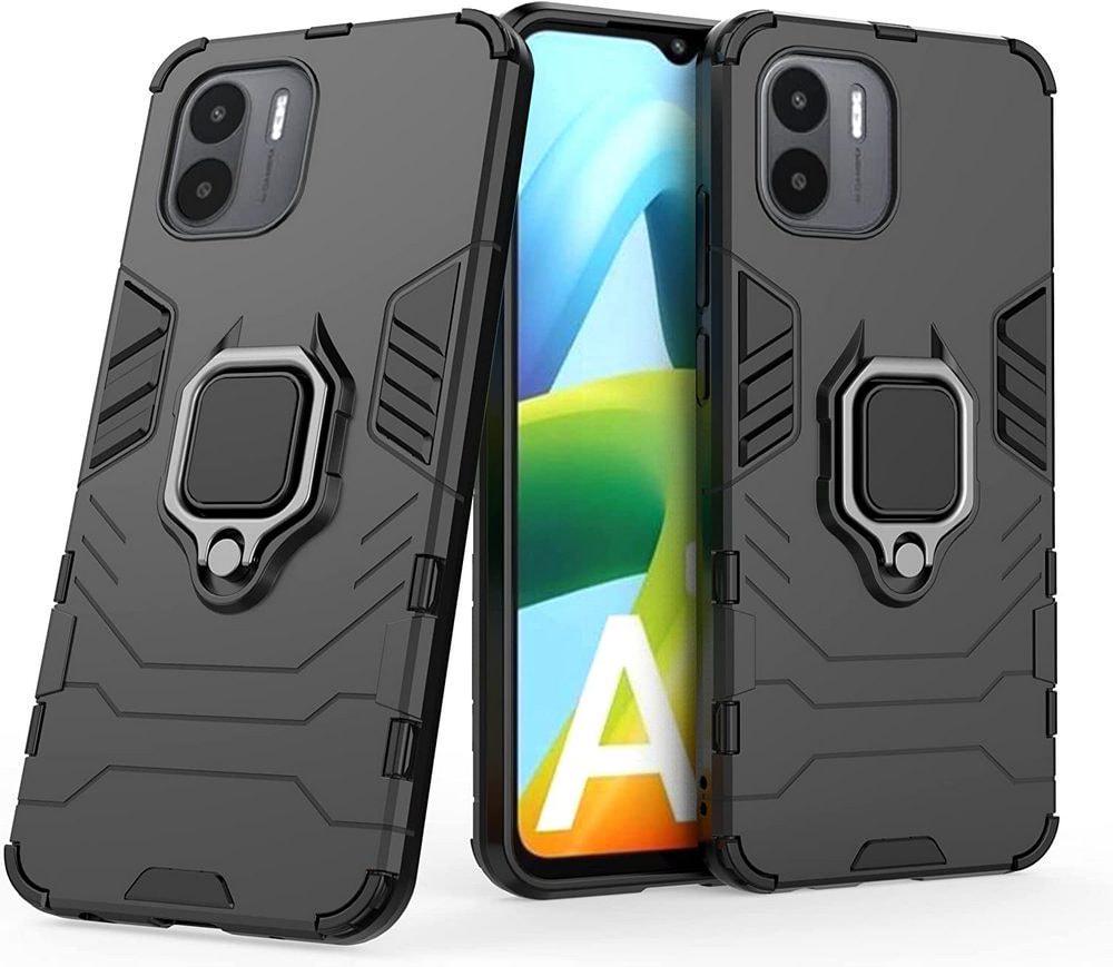 Противоударный чехол Xiaomi Redmi A1 (подставка кольцо) Black (29707-2B)