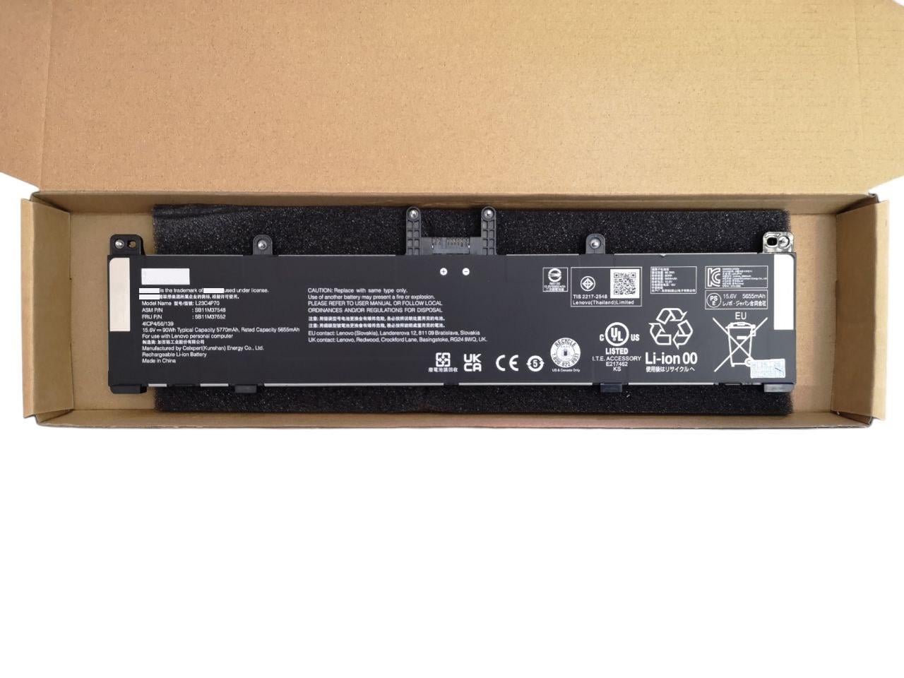 Аккумулятор для Lenovo ThinkPad P1 Gen7/L23C4P70/L23D4P70 5770 mAh 90Wh (000012508)