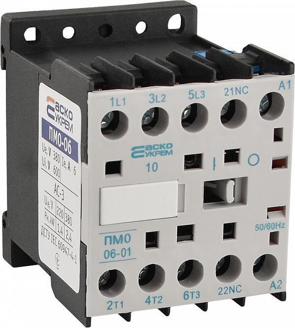 Контактор-пускатель АСКО-Укрем ПМ 0-06-01 C7 LC1-K0601 6А 36 В 1NC (A0040010136)