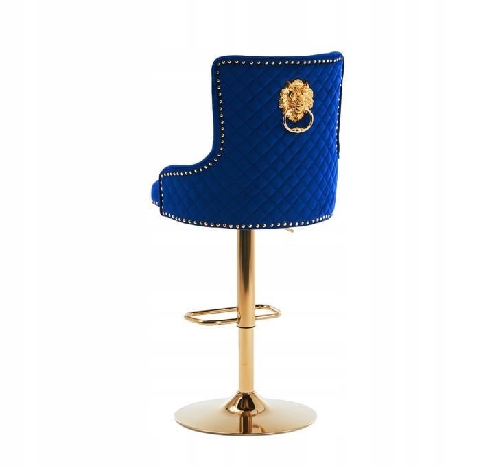 Барний стілець Royal велюр Синій/Золота ніжка (2793964148) Барний стілець Royal велюр Синій/Золота ніжка (2793964148)