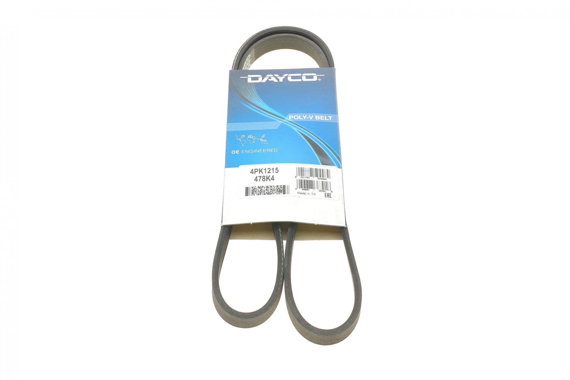 Ремень генератора DAYCO Audi A4/A6 2.5TDI 00-05/ Peugeot J5 1.9-2.5 TD 90-94 4PK1215