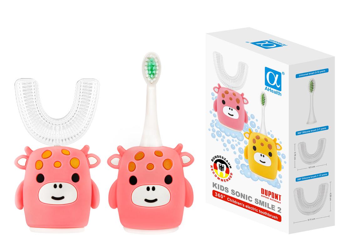 Электрическая зубная щётка детская AHealth KIDS SONIC SMILE 2 Pink - фото 5