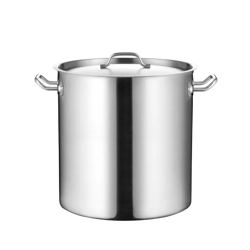 Кастрюля с крышкой профессиональная Benson BN-601 нержавеющая сталь/толстое дно индукционная 12 л (6-18-BN-601)