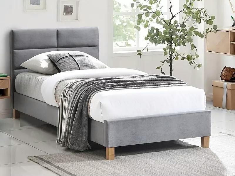 Кровать односпальная Signal SIERRA VELVET 90x200 см Серый/Дуб TAP. 150 (SIERRAV90SZD) Кровать односпальная Signal SIERRA VELVET 90x200 см Серый/Дуб TAP. 150 (SIERRAV90SZD)