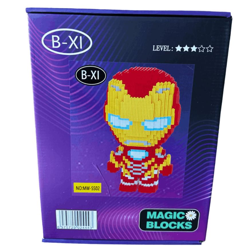 Конструктор детский Magic Blocks 3D Iron Man 30 см/3489 дет. (1000-ZB-600) - фото 3 Конструктор детский Magic Blocks 3D Iron Man 30 см/3489 дет. (1000-ZB-600) - фото 3