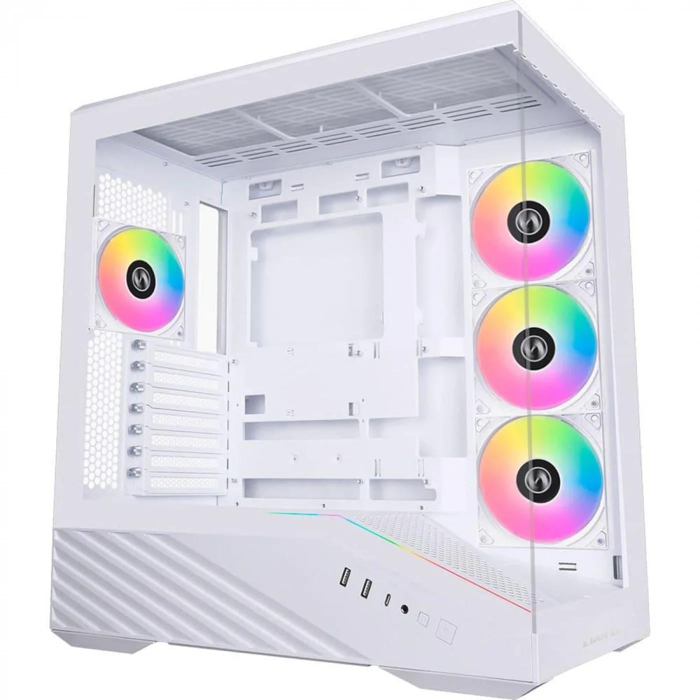 Корпус для ПК Lian Li Vector V100R Midi-Tower PSU E-ATX/ATX/MicroATX/Mini-ITX ARGB White (G99.V100RW.01)