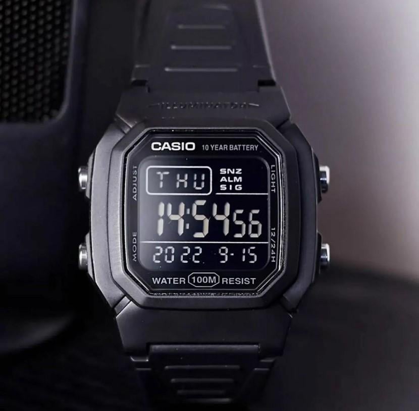 Годинник електронний водонепроникний Casio W-800H-1B (1141-0063) - фото 9