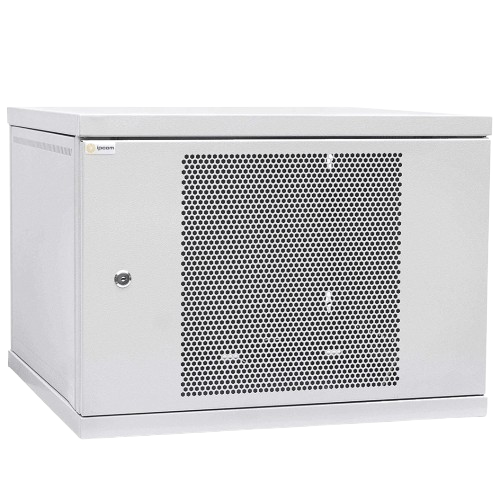 Шкаф серверный телекоммуникационный IPCOM 12U с перфорацией IP20 600x600 мм White (32709340)