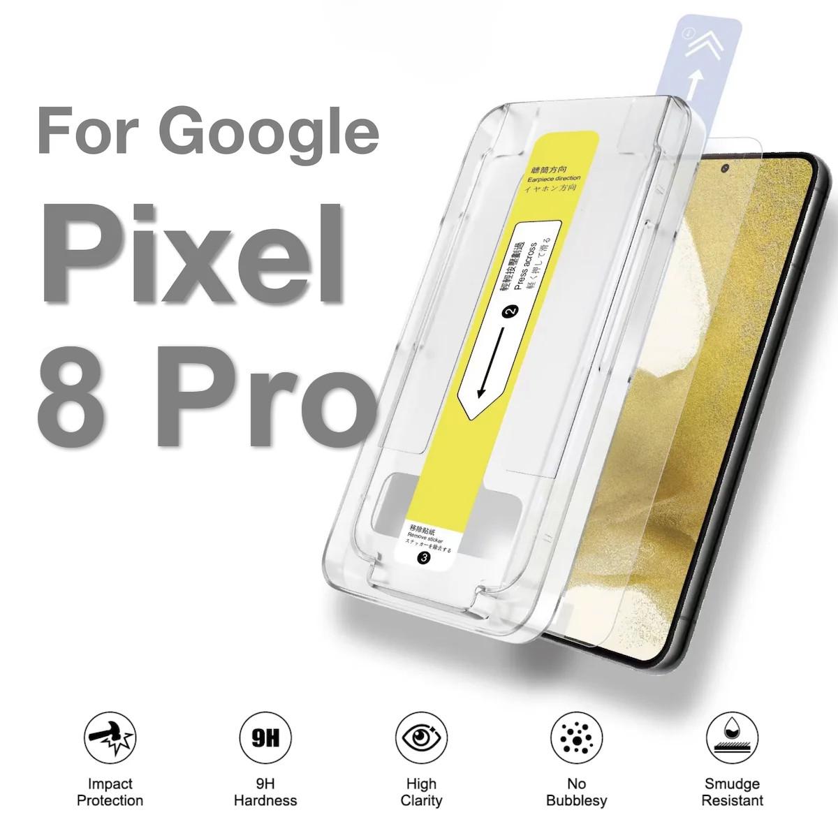 Захисне скло 2.5D для Google Pixel 8 Pro (з лотком для точного встановлення)