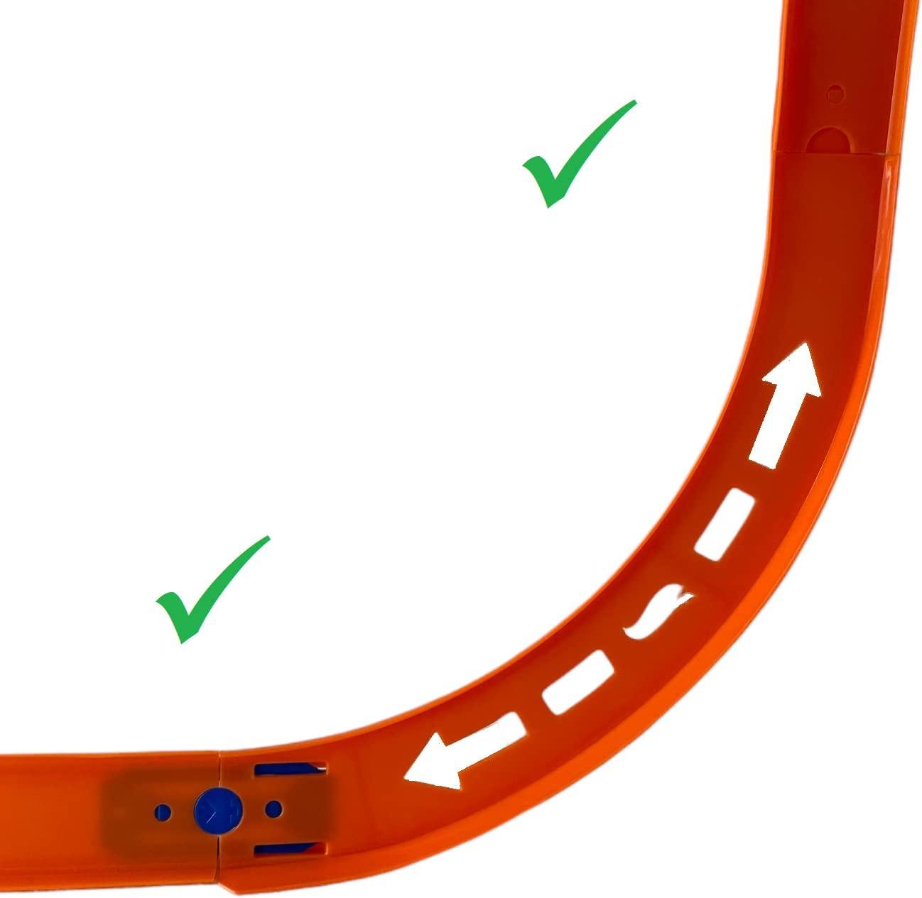 Набор дополнительных дорожек Hot Wheels Curve Tracks для треков - фото 5