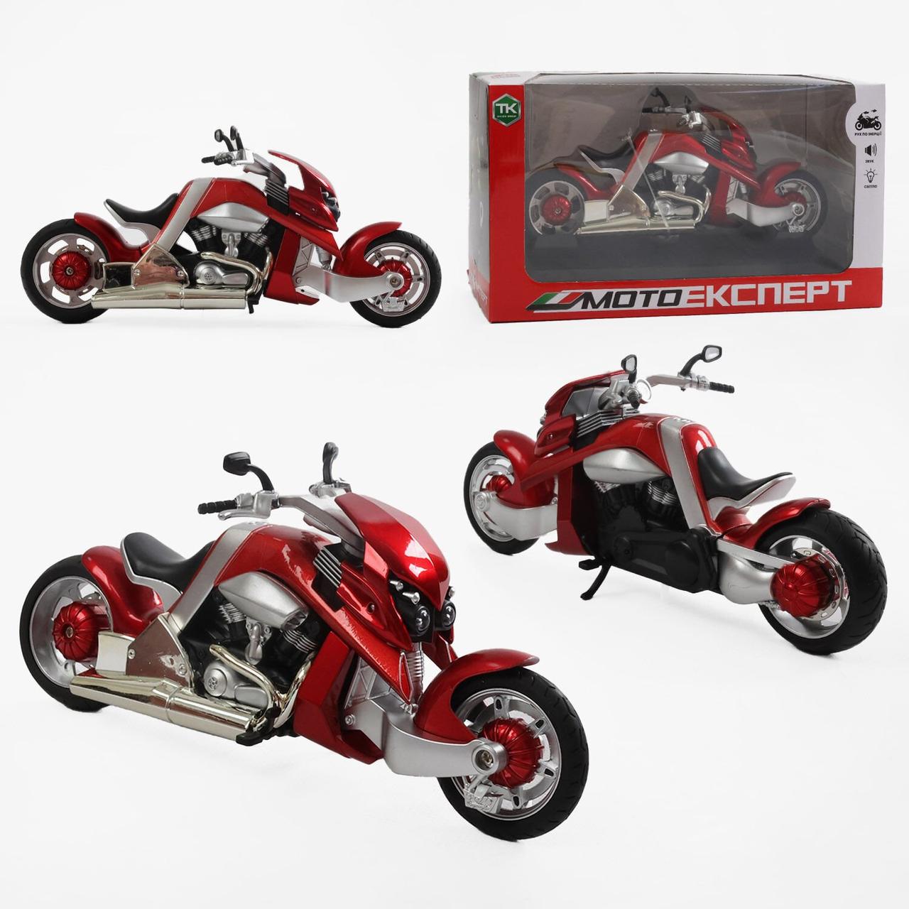 Іграшковий мотоцикл металевий TK Group Travertson V-REX 1:12 для дітей звук/підсвітка/амортизація (28443801) - фото 9 Іграшковий мотоцикл металевий TK Group Travertson V-REX 1:12 для дітей звук/підсвітка/амортизація (28443801) - фото 9