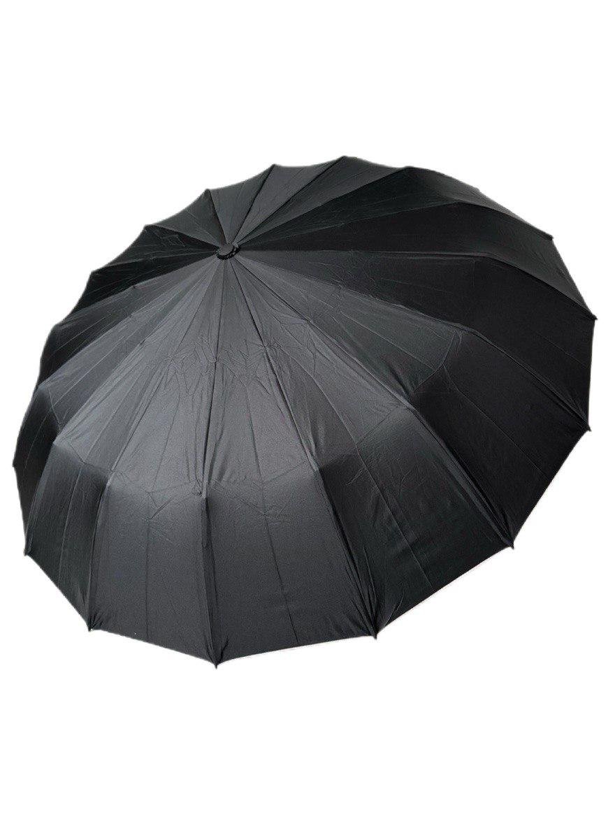 Парасолька-автомат Toprain Umbrella однотонна 16 спиць зі сріблом під куполом Чорний (4016/6) - фото 1 Парасолька-автомат Toprain Umbrella однотонна 16 спиць зі сріблом під куполом Чорний (4016/6) - фото 1