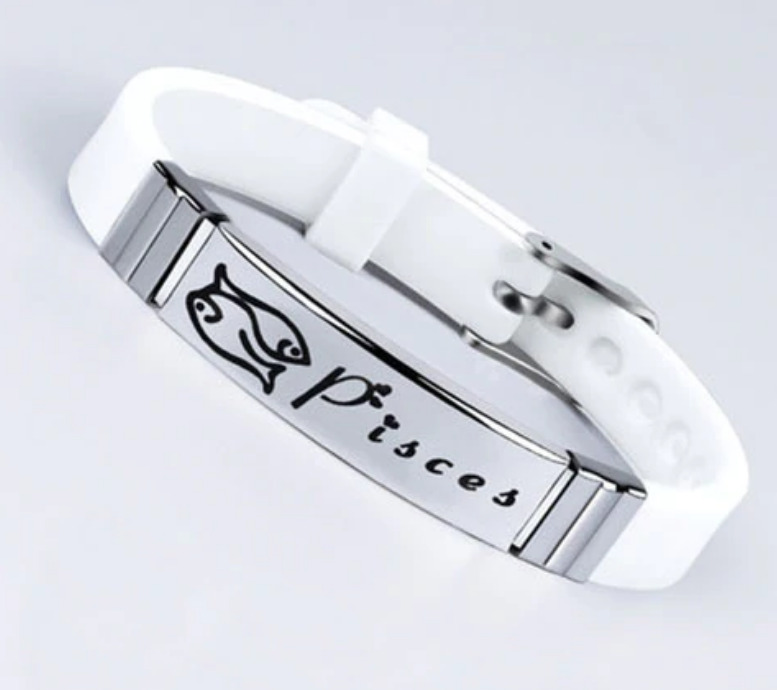 Силиконовый браслет Primo Zodiac Pisces White (1132541270)