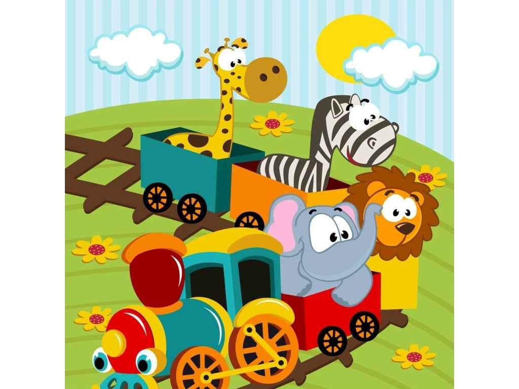 Картина по номерам Strateg Веселое путешествие 30х30 см (ES180)