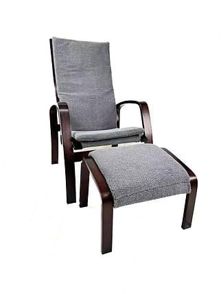 Крісло для відпочинку з підніжкою Avko ARC011 Walnut Grey - фото 1 Крісло для відпочинку з підніжкою Avko ARC011 Walnut Grey - фото 1