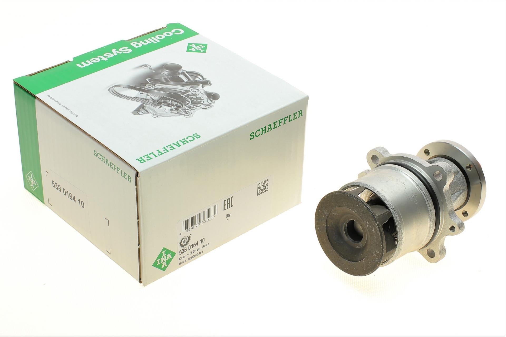 Водяная помпа INA BMW 3 E30/5 E34 87-95 M40 B16/M40 B18 (538 0164 10)