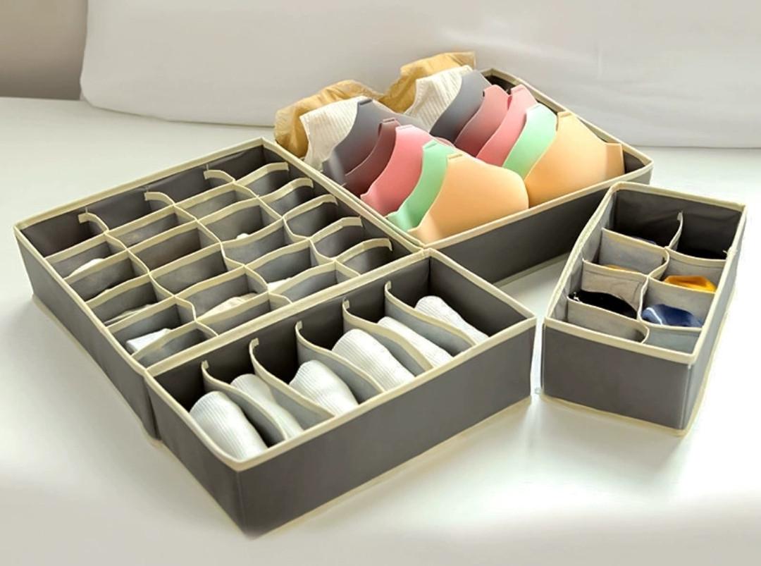 Органайзер для зберігання речей на 8 відділень 32х17х10 см Сірий (2526119967) - фото 3