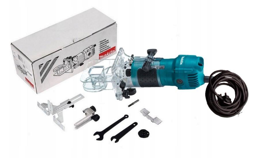 Фрезер универсальный Makita 3710 (530Вт, 6 мм) с наклонним основанием 0-45 градусов (4594)