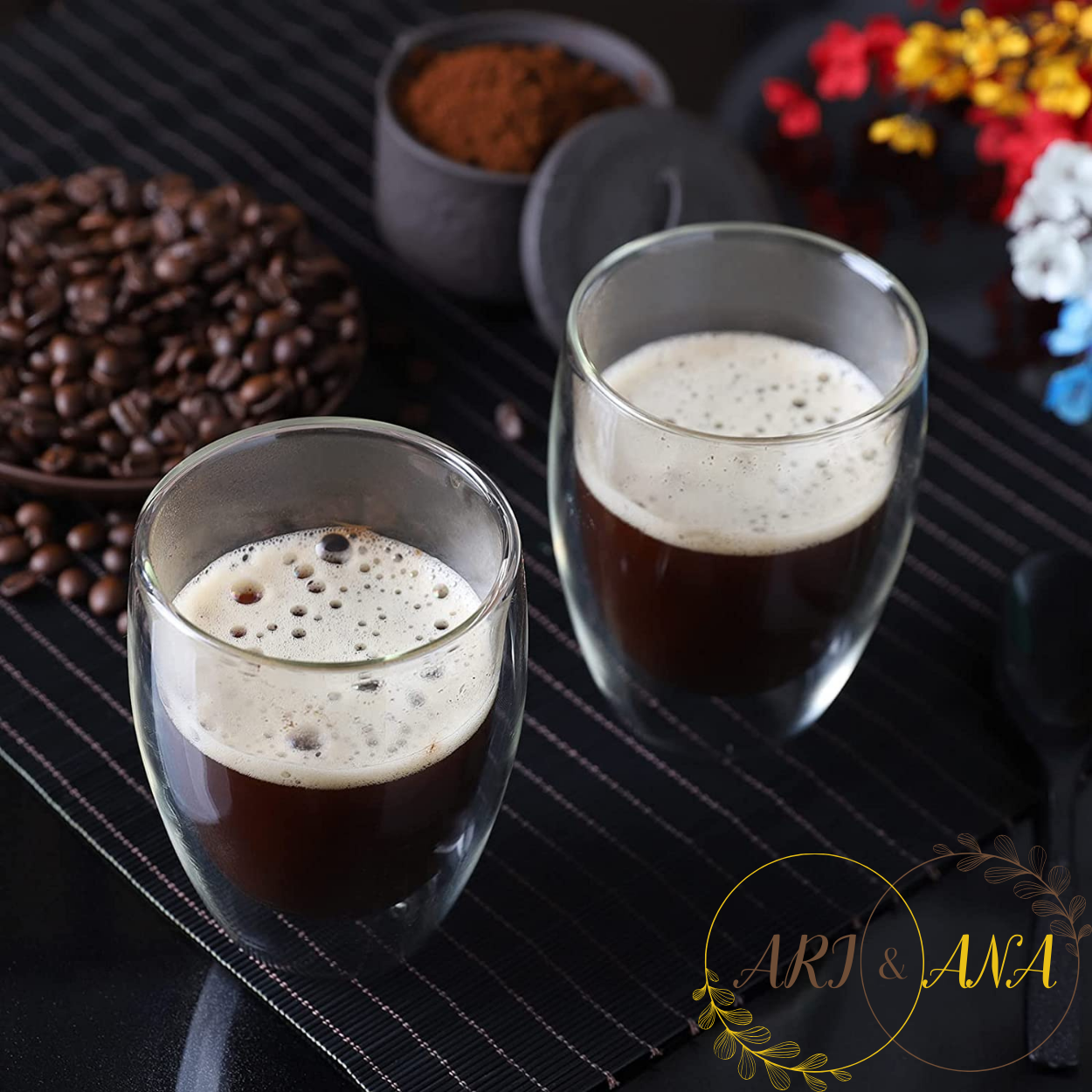 Набір склянок із подвійними стінками Ari&Ana 2 шт. 350 мл (12800550) - фото 7