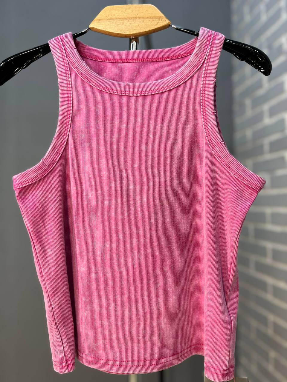 Майка женская YI FANG 501-2733 вареная рубчик порезанные швы OS Розовый (2233) - фото 4 Майка женская YI FANG 501-2733 вареная рубчик порезанные швы OS Розовый (2233) - фото 4