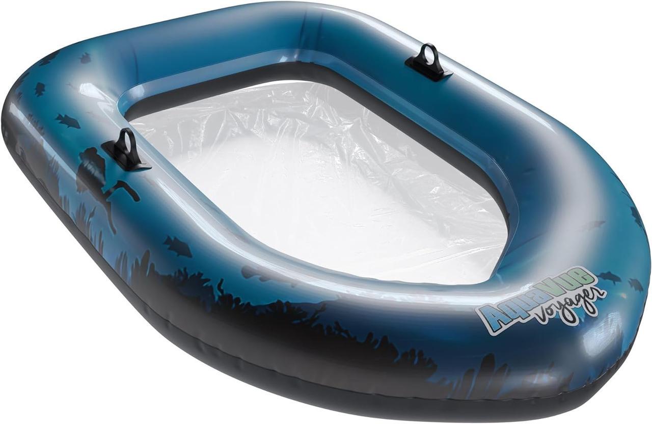 Надувний пліт із прозорим дном для дітей та дорослих AQUAVUE Voyager