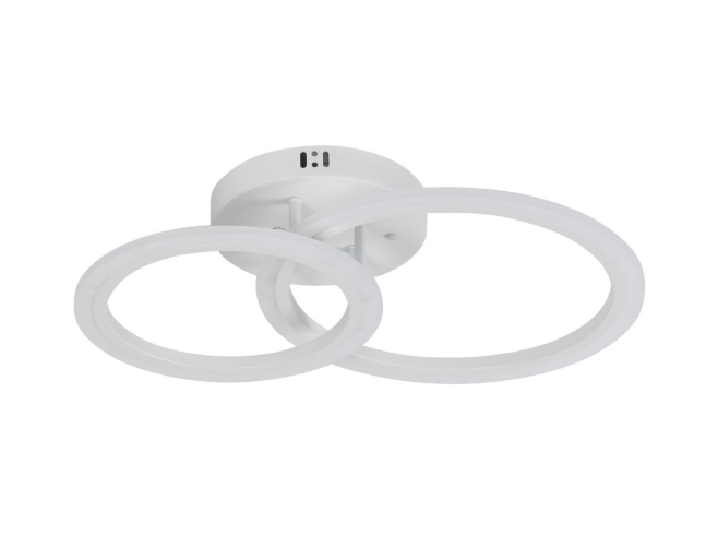 Люстра потолочная светодиодная Valeso 72W 44 см Белый (G 2716/2+2) Люстра потолочная светодиодная Valeso 72W 44 см Белый (G 2716/2+2)