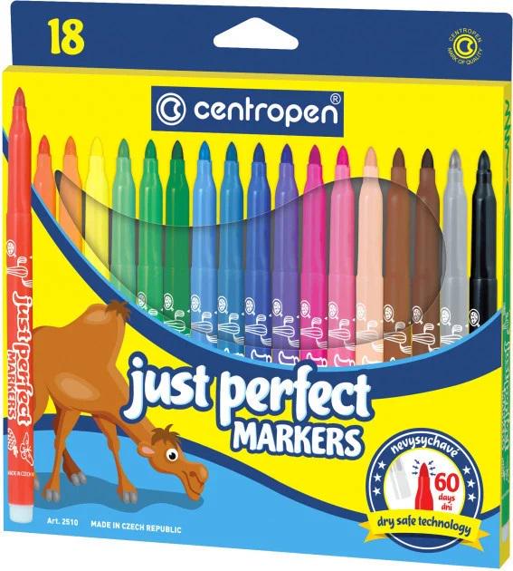 Фломастеры цветные Centropen Perfect 18 шт. (2510)