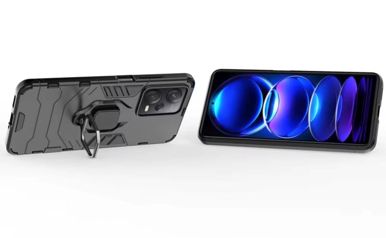 Чехол бампер Primolux Ring Armor для Xiaomi Redmi Note 12 5G - Black - фото 5