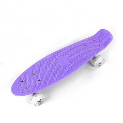 Пенніборд з колеса з підсвіткою Бузковий - фото 1 Пенніборд з колеса з підсвіткою Бузковий - фото 1