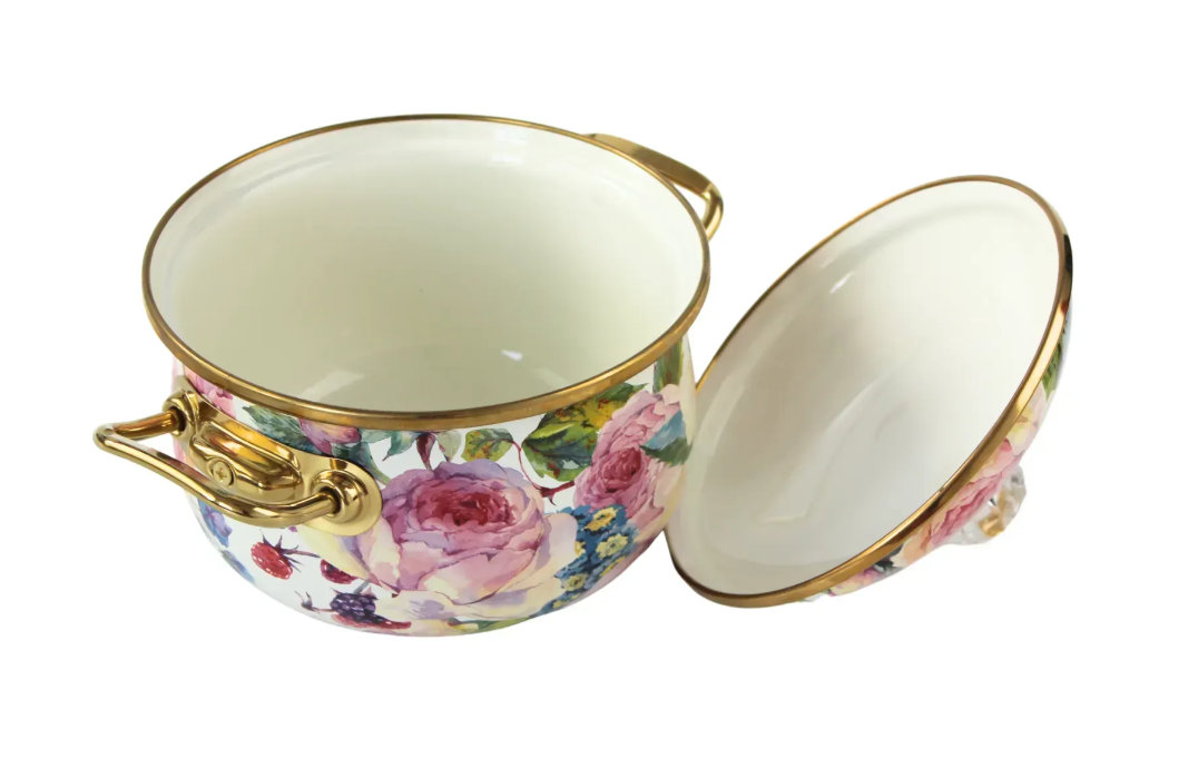 Кастрюля эмалированная PEONY Elmani с крышкой 2,1 л 16 см (763-003) - фото 3