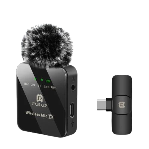 Микрофон петличный беспроводной Puluz Type-C (34629704) Микрофон петличный беспроводной Puluz Type-C (34629704)