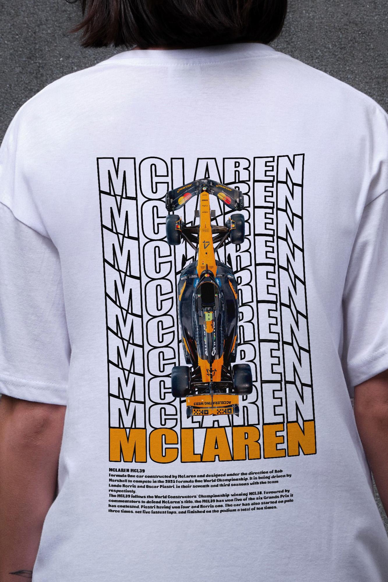 Футболка женская Without с принтом Mclaren оверсайз S/M White (S8049651) - фото 2 Футболка женская Without с принтом Mclaren оверсайз S/M White (S8049651) - фото 2