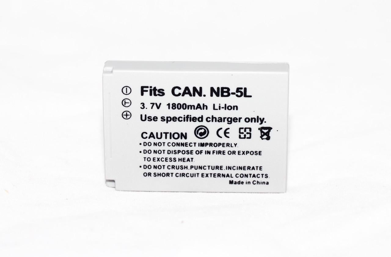 Аккумулятор NB-5L аналог для фотоаппаратов Canon 1800 ma