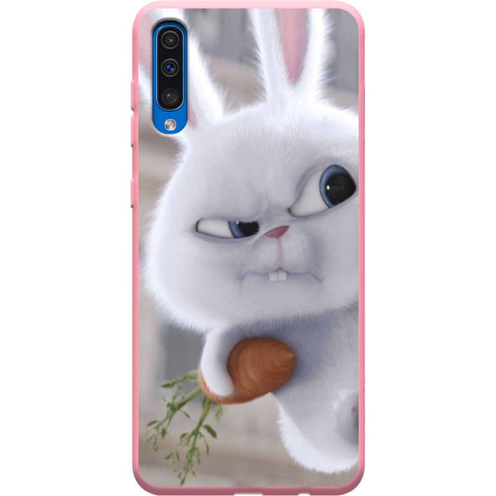 Чехол Boxface Samsung A505 Galaxy A50 Rabbit Snowball Розовый силикон (36417-up1116-37015)