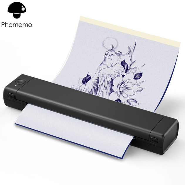 Принтер мини Phomemo M08F А4 портативный беспроводной для тату (23792973) - фото 4 Принтер мини Phomemo M08F А4 портативный беспроводной для тату (23792973) - фото 4