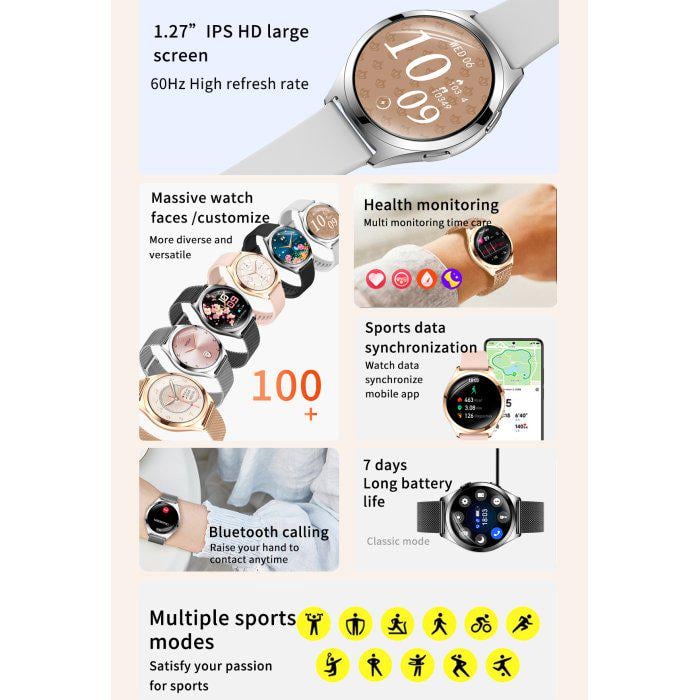 Смарт-годинник UWatch Smart Love Pro Silver Steel з ремінцями 2 шт. (1993) - фото 16 Смарт-годинник UWatch Smart Love Pro Silver Steel з ремінцями 2 шт. (1993) - фото 16