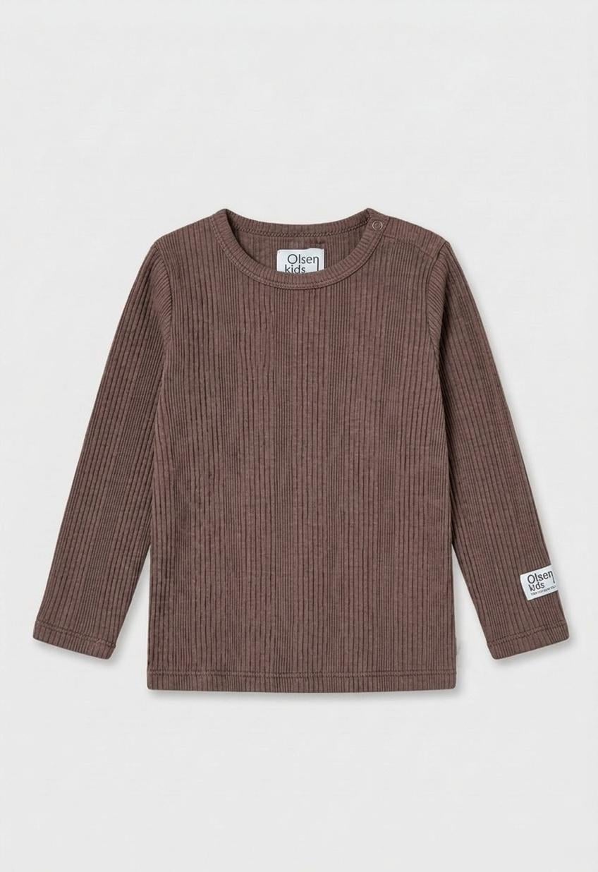 Лонгслів дитячий для дівчинки Green Cotton 80 см Шоколадний (25111262) Лонгслів дитячий для дівчинки Green Cotton 80 см Шоколадний (25111262)