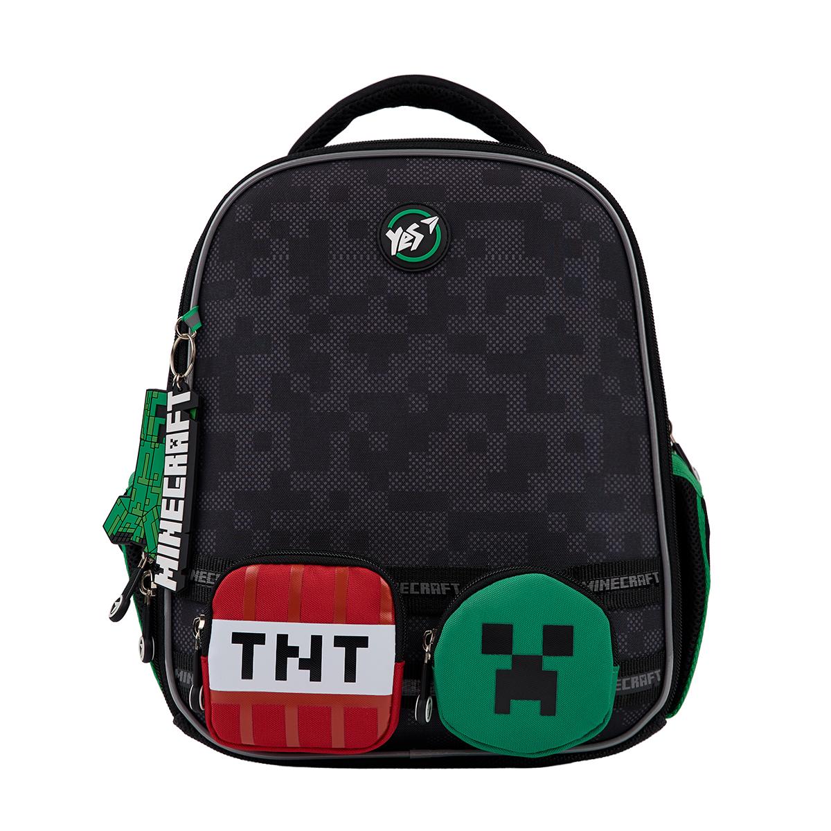 Школьный рюкзак каркасный YES Minecraft World H-100 (559860) - фото 11 Школьный рюкзак каркасный YES Minecraft World H-100 (559860) - фото 11