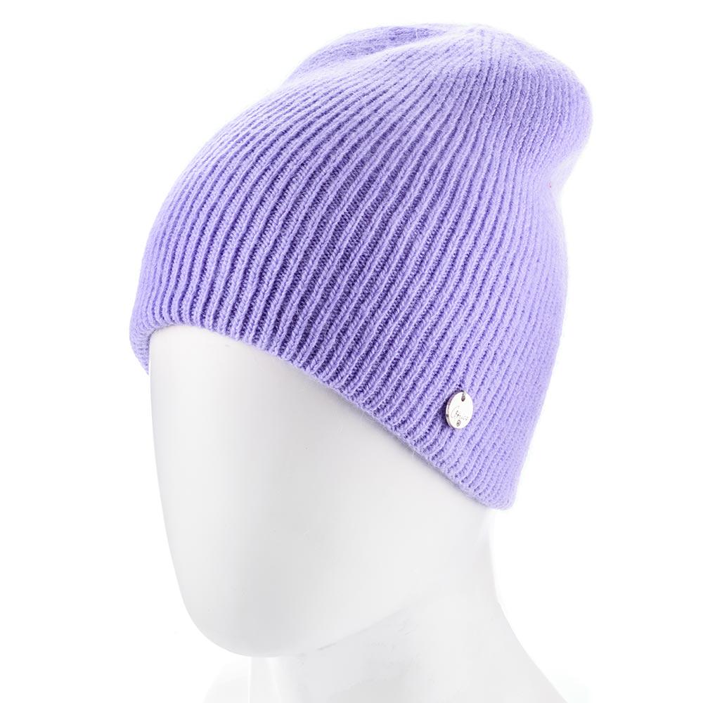 Шапка женская Atrics WH862 зимняя двойная Лавандовый
