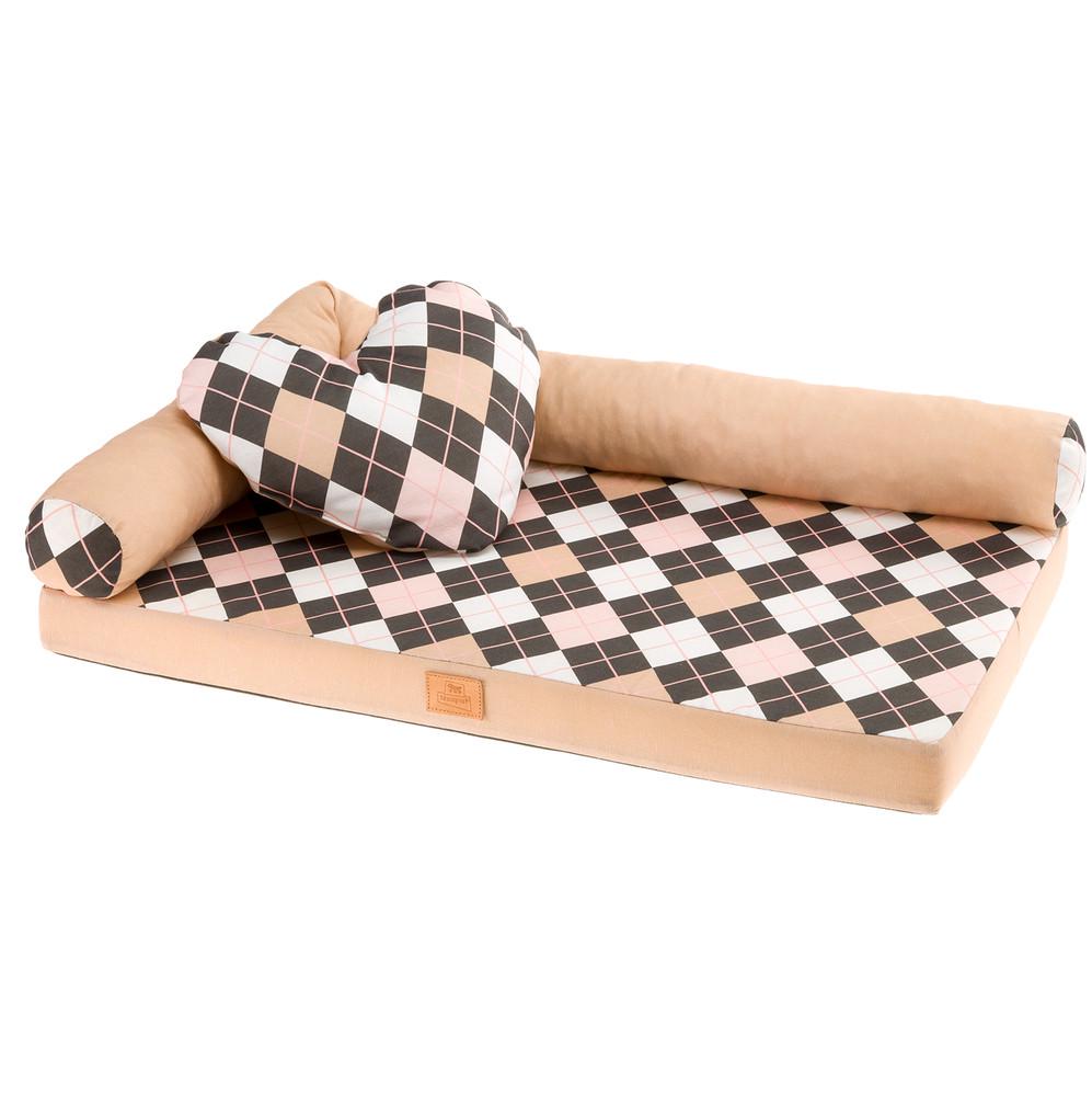 Диван для собак і котів Ferplast Tommy Rombus 65 64х40х16 см Різнокольоровий (82255699)