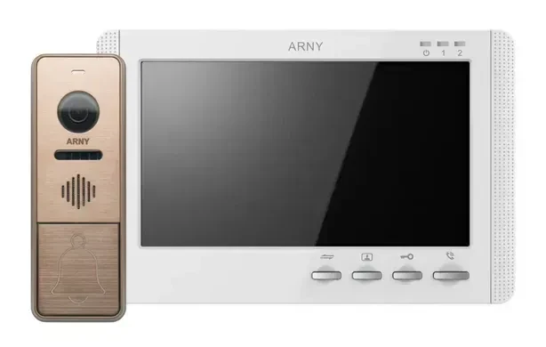 Комплект видеодомофона аналоговый ARNY AVD-7942 AVD-709MD 1Мп + AVP-NG420 1Мп White/Bronze