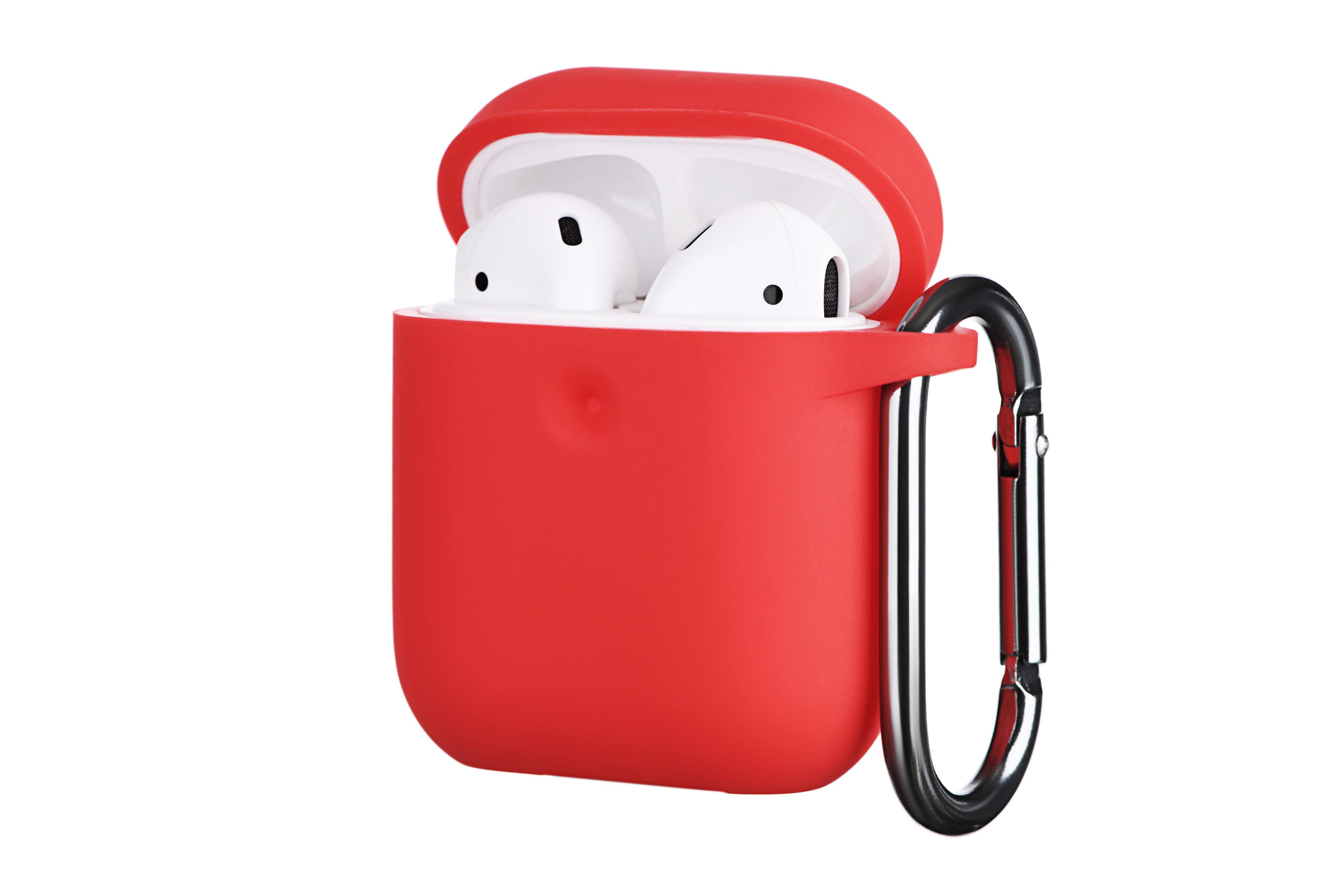 Чехол для наушников 2E для AirPods Pure Color Silicone 3 мм (ERC-2E-AIR-PODS-IBPCS-3-RD) - фото 2