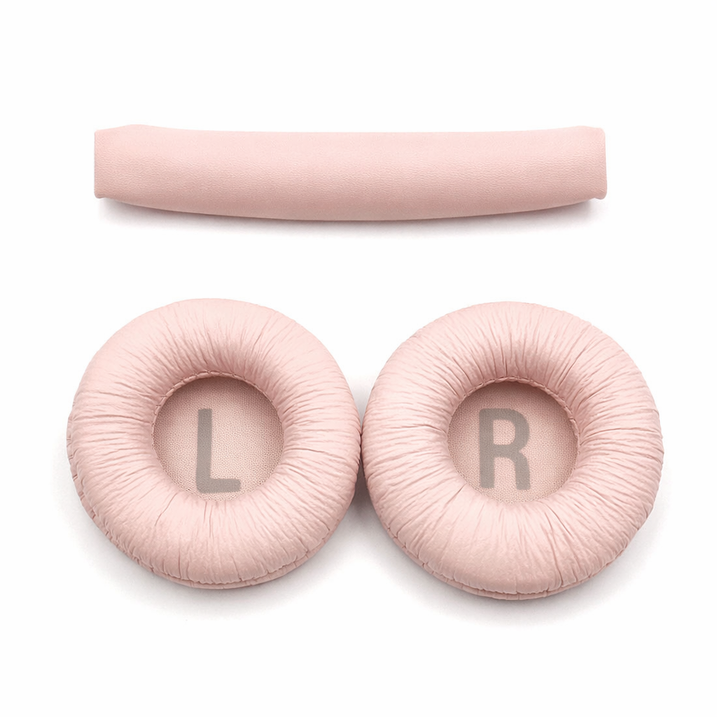 Комплект амбушюр и накладки для наушников JBL T500BT T450BT Tune 500/Tune 510BT/Tune 520BT JR300BT Розовый