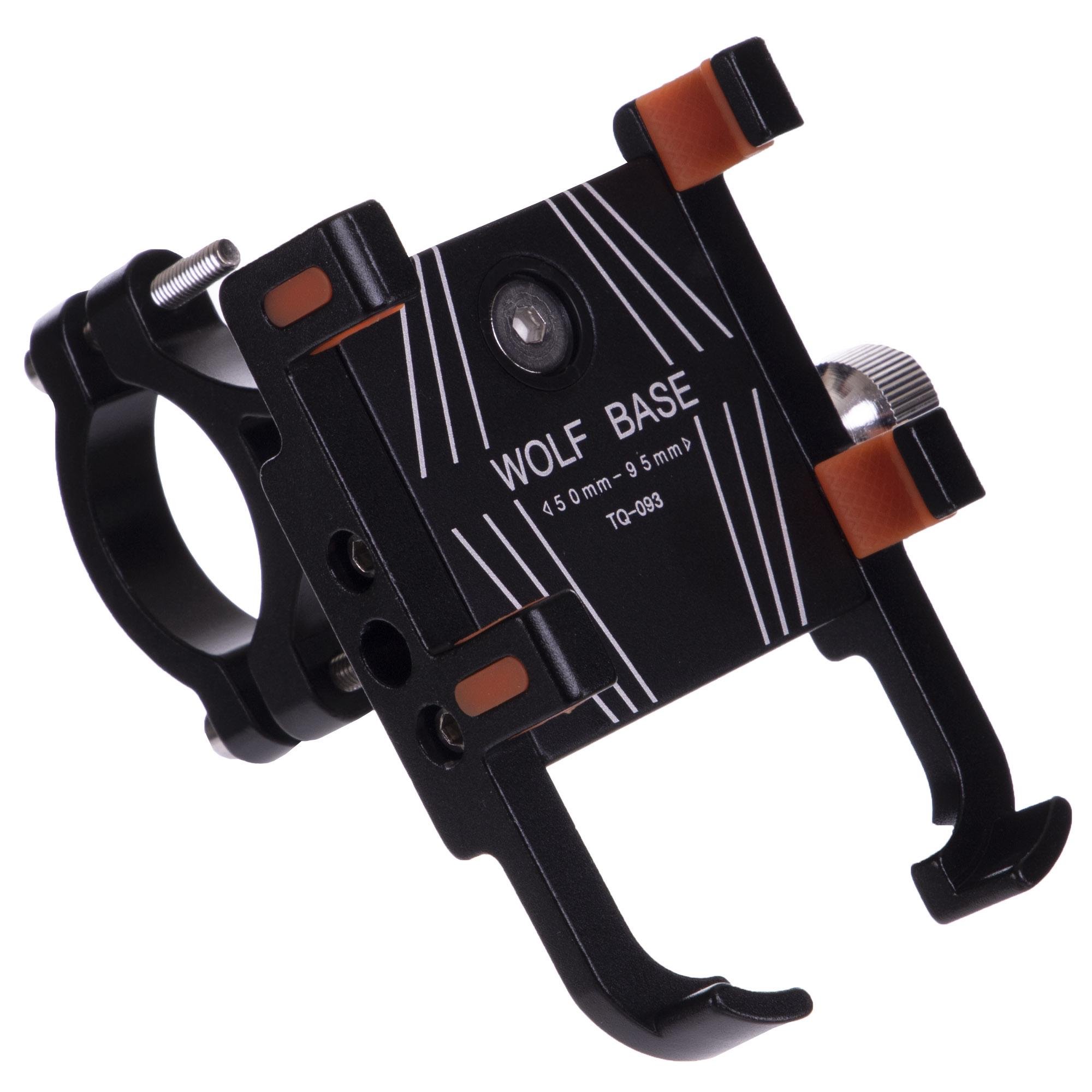 Держатель для телефона на руль велосипеда WOLF BASE V-3444 алюминий регулируемый 5-9,5 см Черный (V-3444_Черный) Держатель для телефона на руль велосипеда WOLF BASE V-3444 алюминий регулируемый 5-9,5 см Черный (V-3444_Черный)