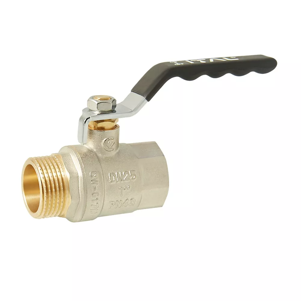 Кран шаровый ITAL PN40 ВЗ ручка 1" Никель (24850804) - фото 1